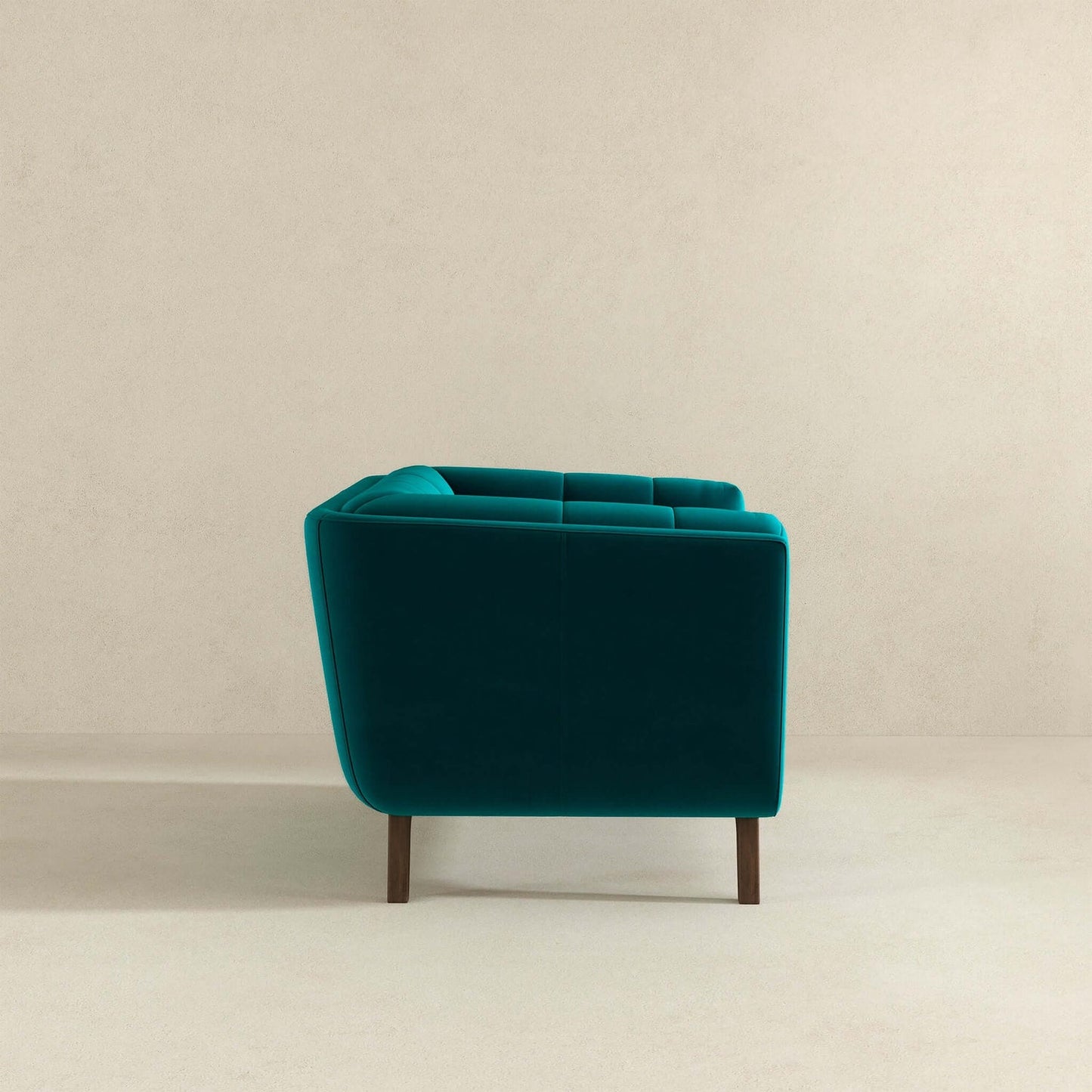 Addison Mid Century Modern Teal Velvet Lounge Chair