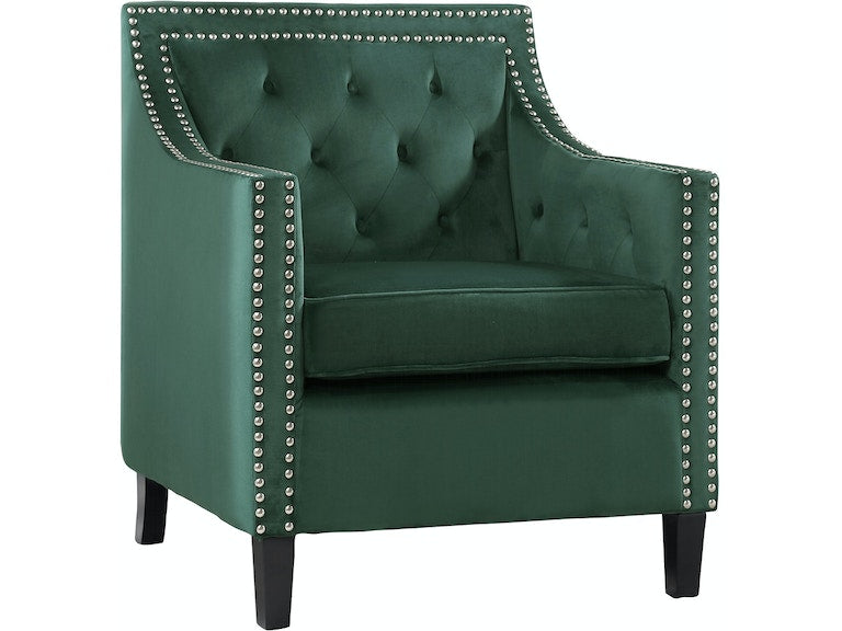 Grazioso Green Velvet Accent Chair

1297