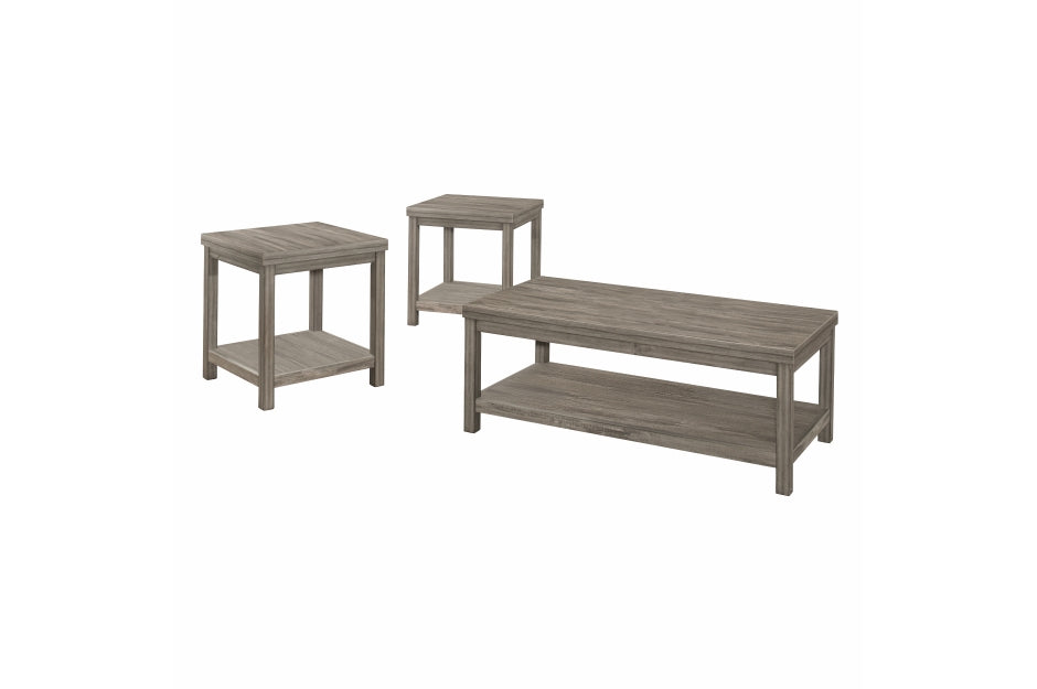 Bainbridge Grey 3Pc Coffee Table Set 1526