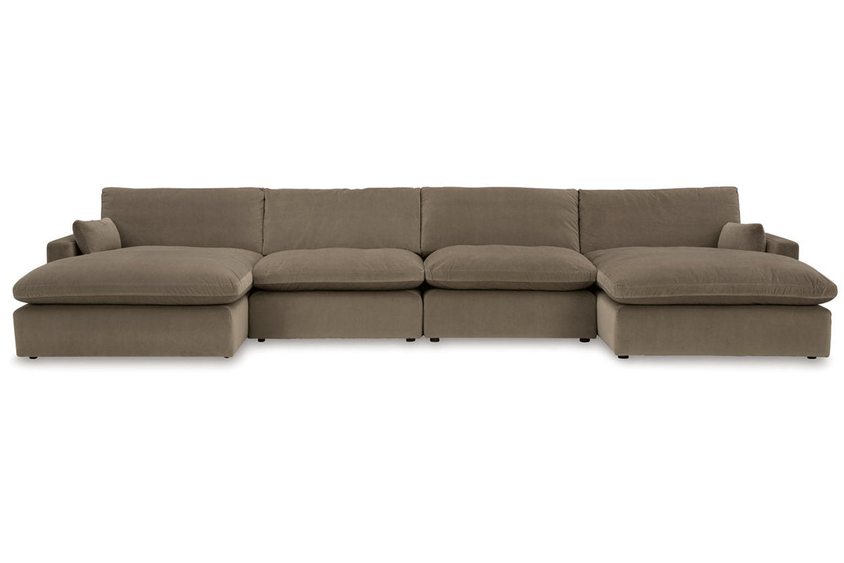 Sophie Cocoa 4-Piece Sectional with Chaise 15706