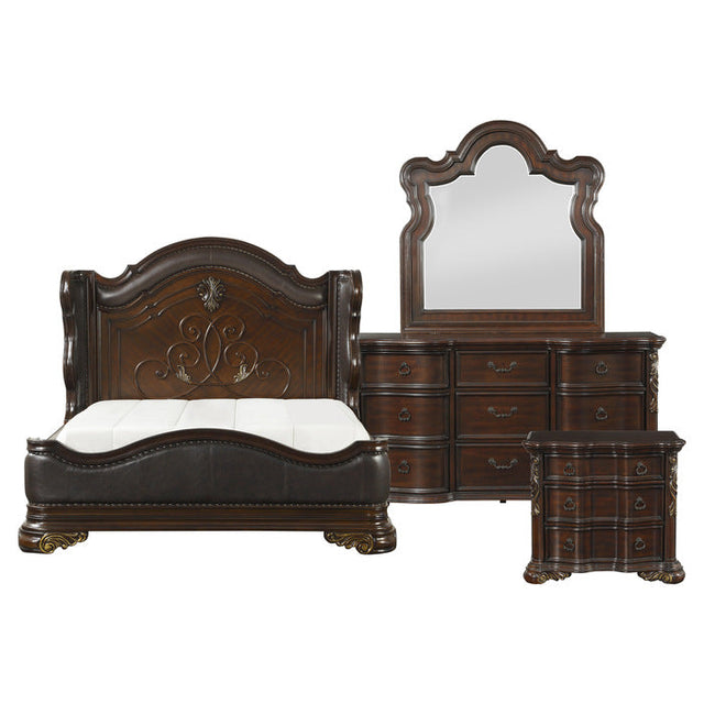 Royal Highlands Rich Cherry Panel Bedroom Set | 1603 - Harwin Furniture