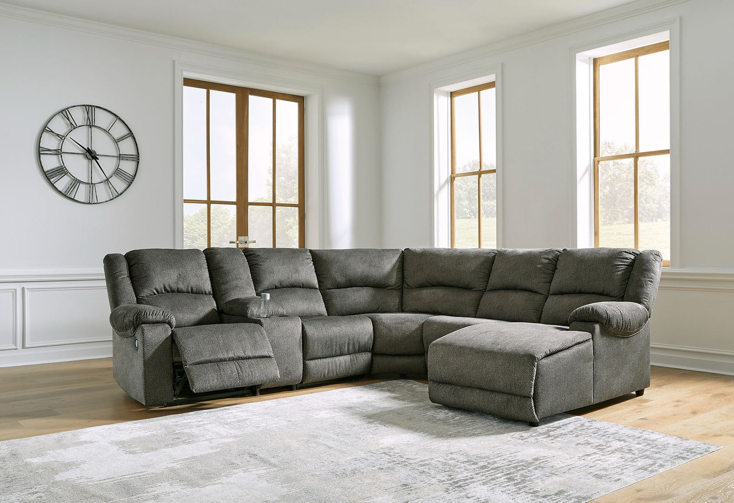 Benlocke Flannel Fabric Sectional 30402