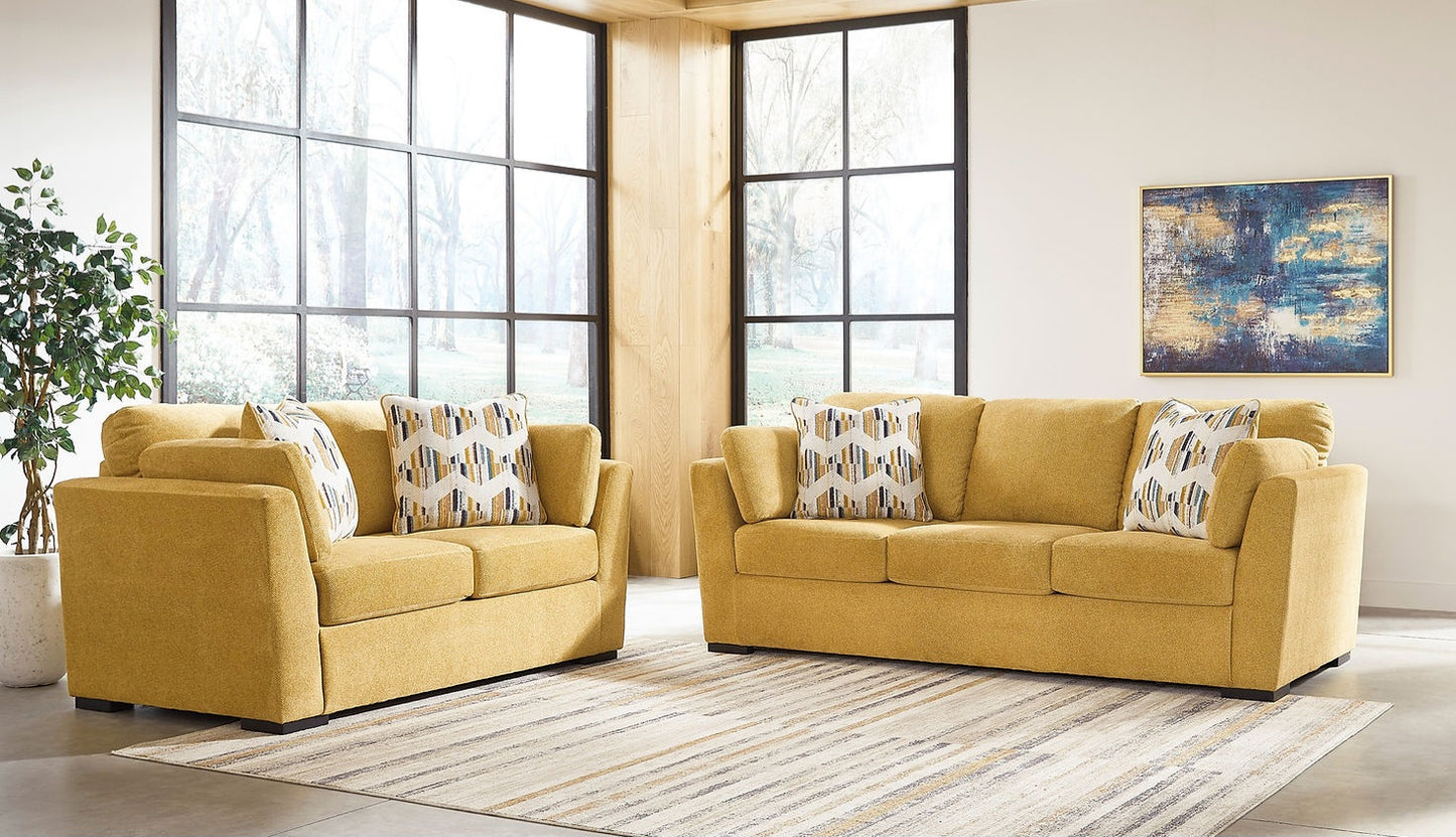 Keerwick Sunflower Sofa & Loveseat 6750