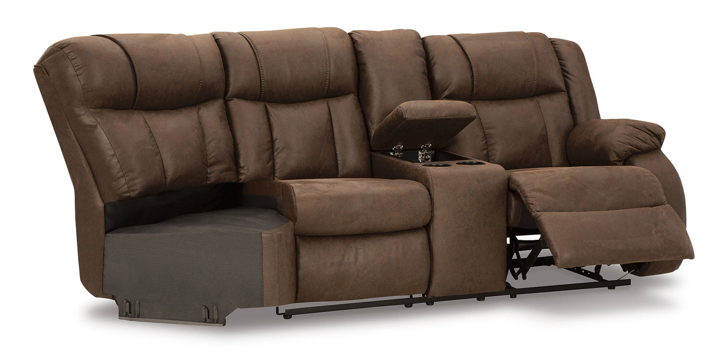 Trail Boys Walnut Reclining Sectional 82703