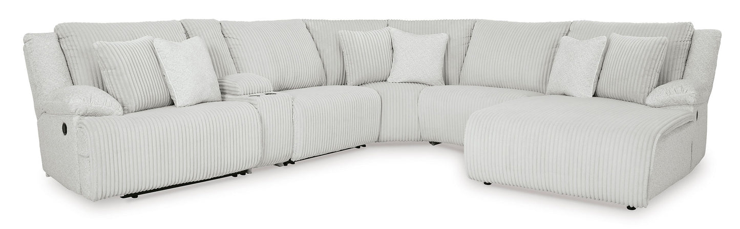 Top Tier Alloy Reclining Sectional with Chaise 92706