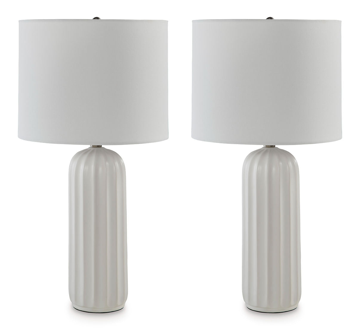 Clarkland White Table Lamp (Set of 2) L177974