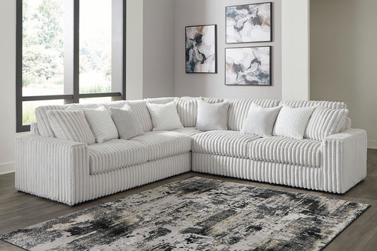 Stupendous Alloy 3pc Sectional 25903