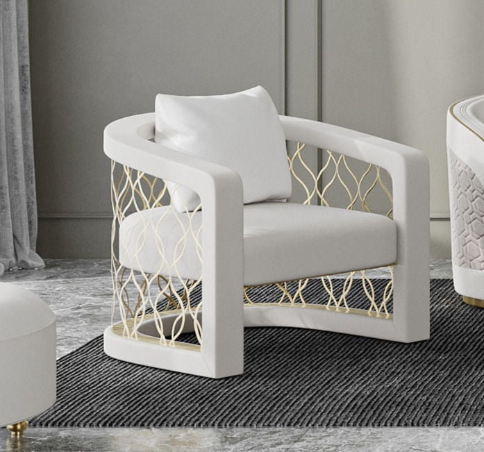 Tony Cream Accent Chair S851