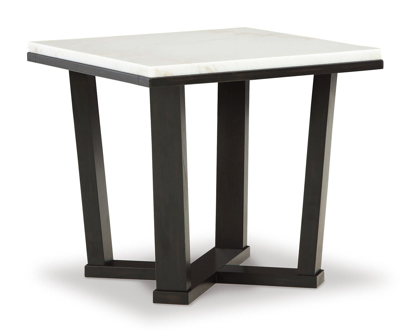 Fostead White/Espresso End Table T770