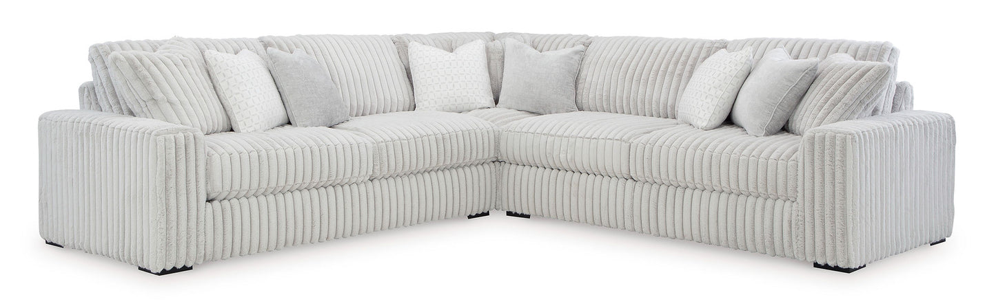 Stupendous Alloy 3pc Sectional 25903