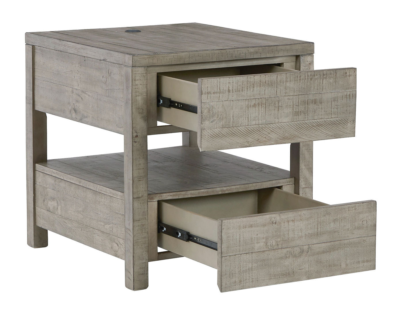 Krystanza Weathered Gray End Table T990