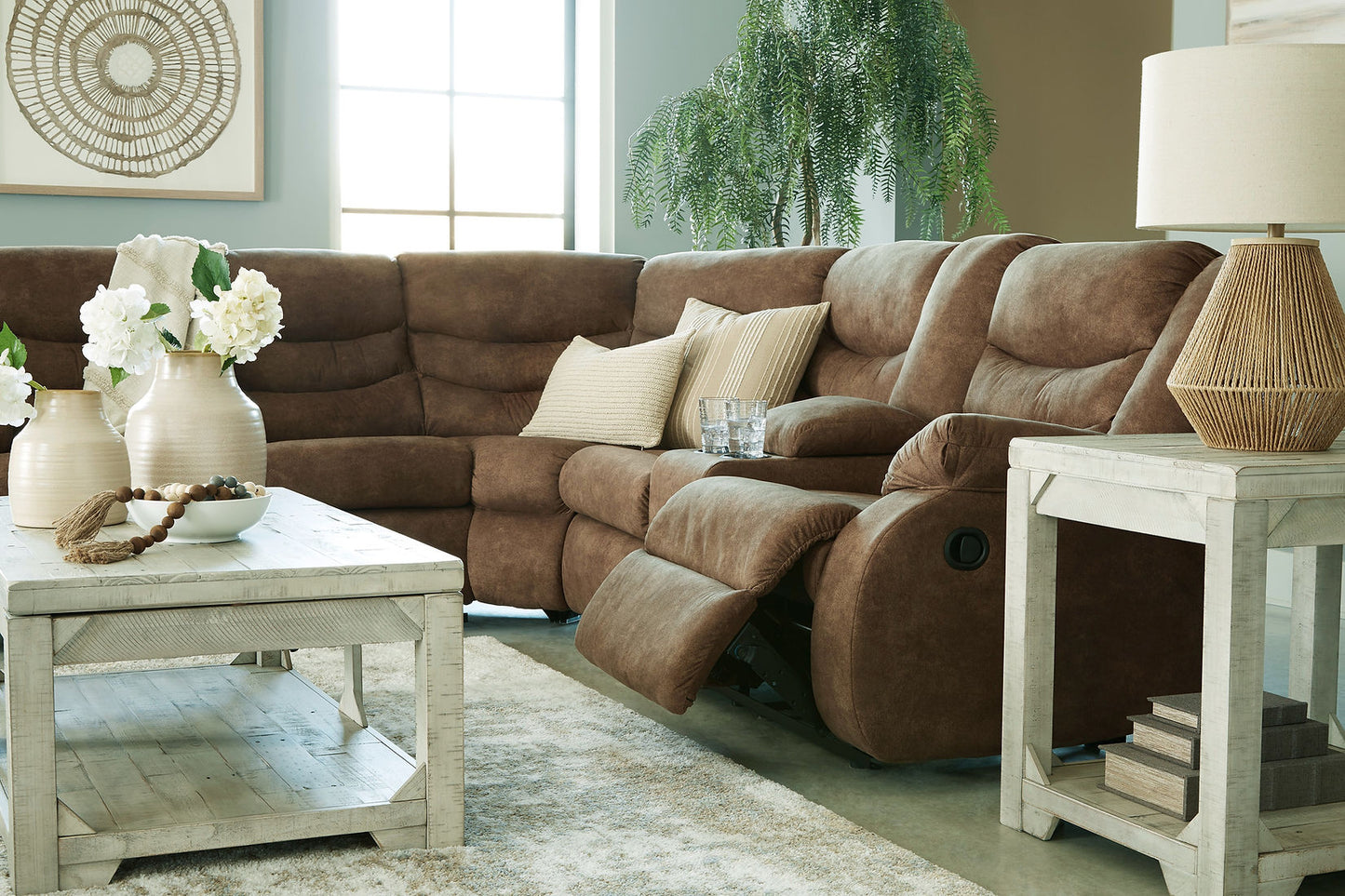 Partymate Brindle Reclining Sectional 36902