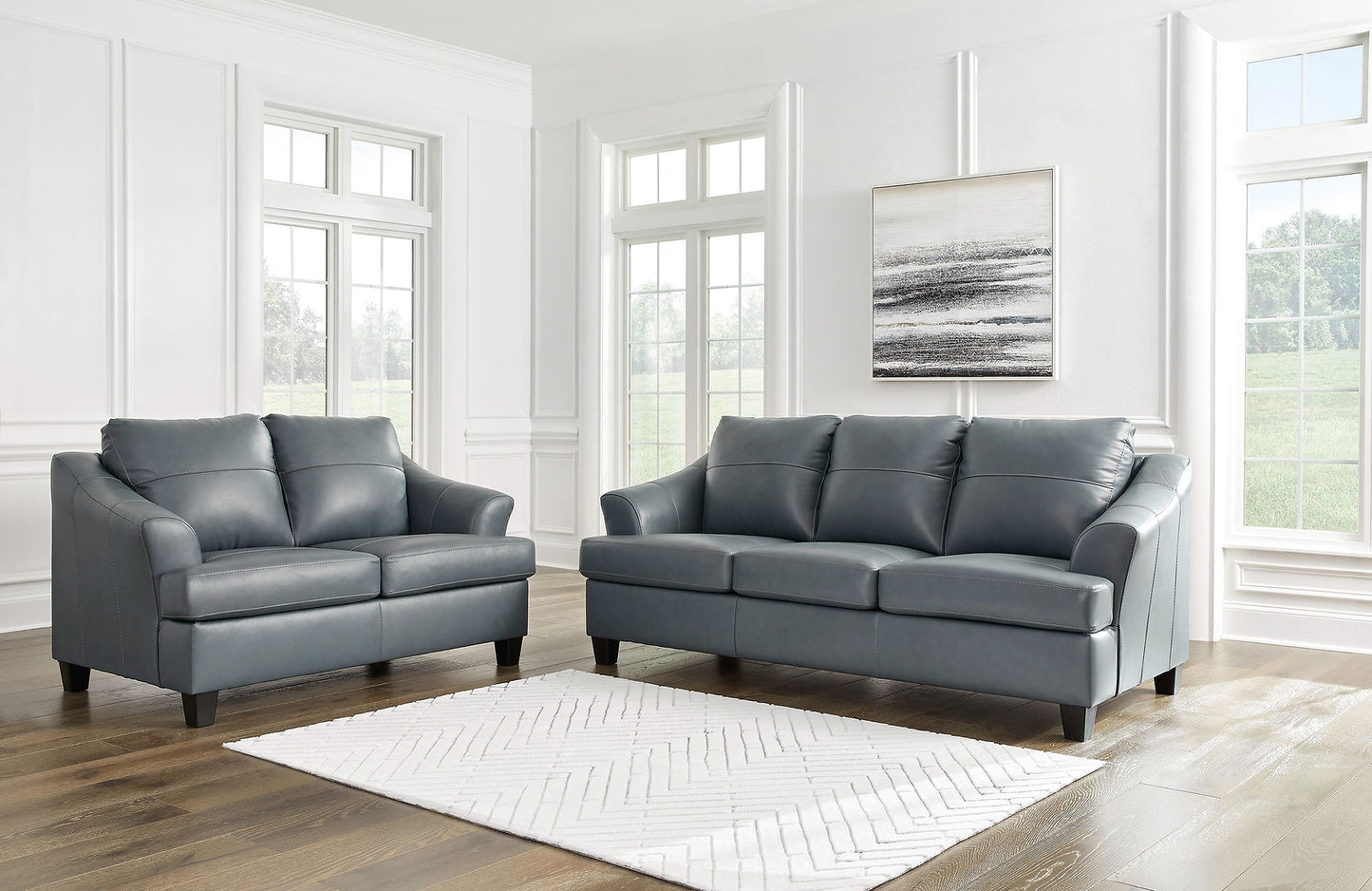 Genoa Steel Sofa and Loveseat 47705