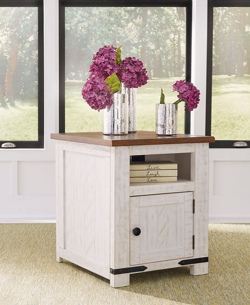 Wystfield White/Brown End Table T969