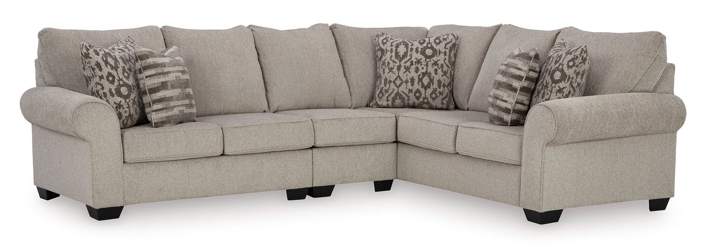 Claireah Umber Fabric Sectional  90603