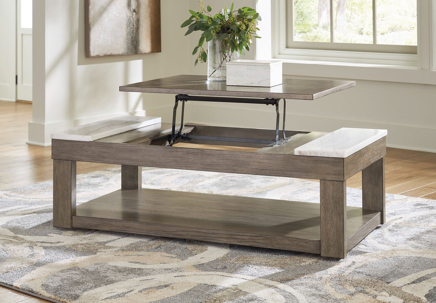 Loyaska Brown/White Coffee Table T854