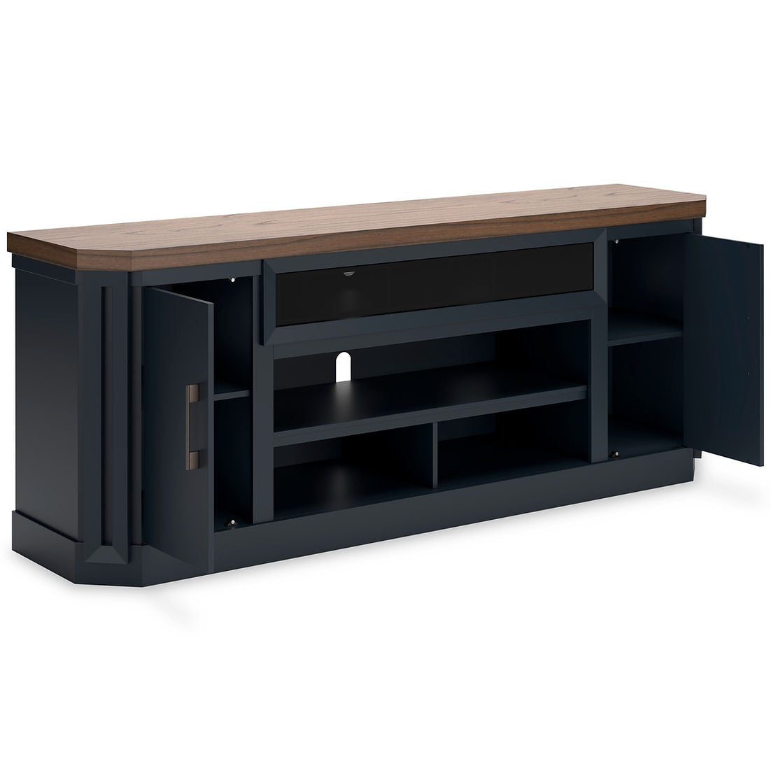 Landocken Brown/Blue 83" TV stand W402