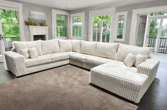 Texan Ivory 4pc Sectional S320