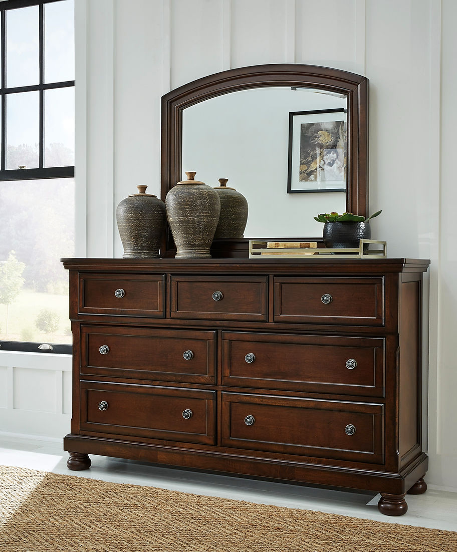 Porter Cherry Platform Bedroom Set B697