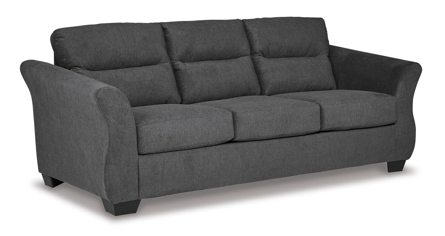 Miravel Gunmetal Sofa and Loveseat 46204