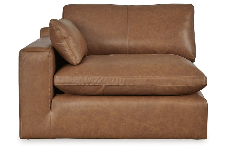 Emilia Caramel GENUINE LEATHER 5pc Sectional 30901