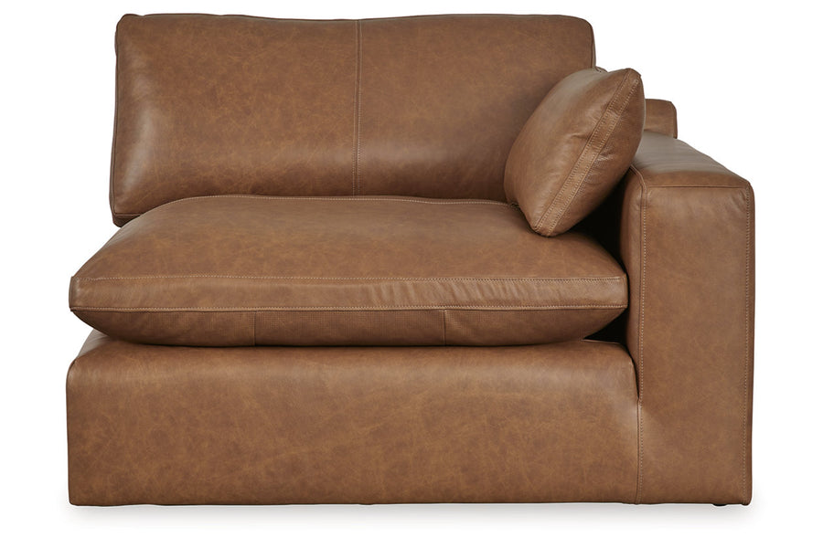 Emilia Caramel GENUINE LEATHER 5pc Sectional 30901