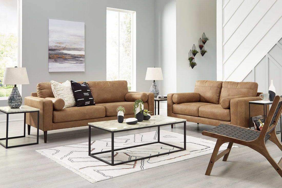 Telora Caramel Living Room Set 41002