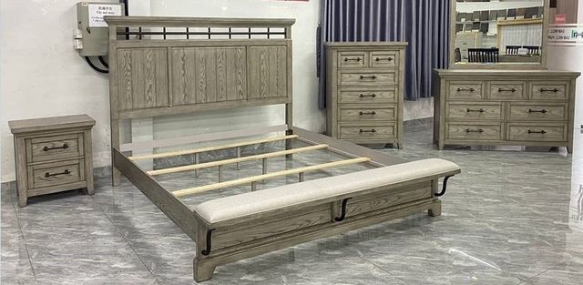 Beckett Grey Panel Bedroom Set  B1900