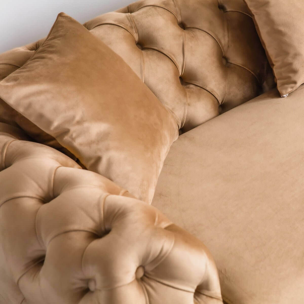 Malia Mocha Velvet Chesterfield Sofa