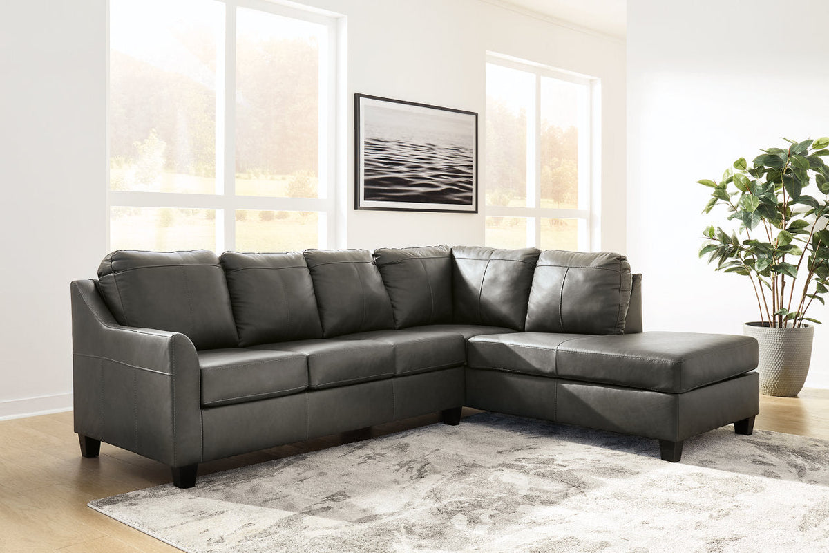 Valderno Fog 2-Piece Sectional with Chaise 47804