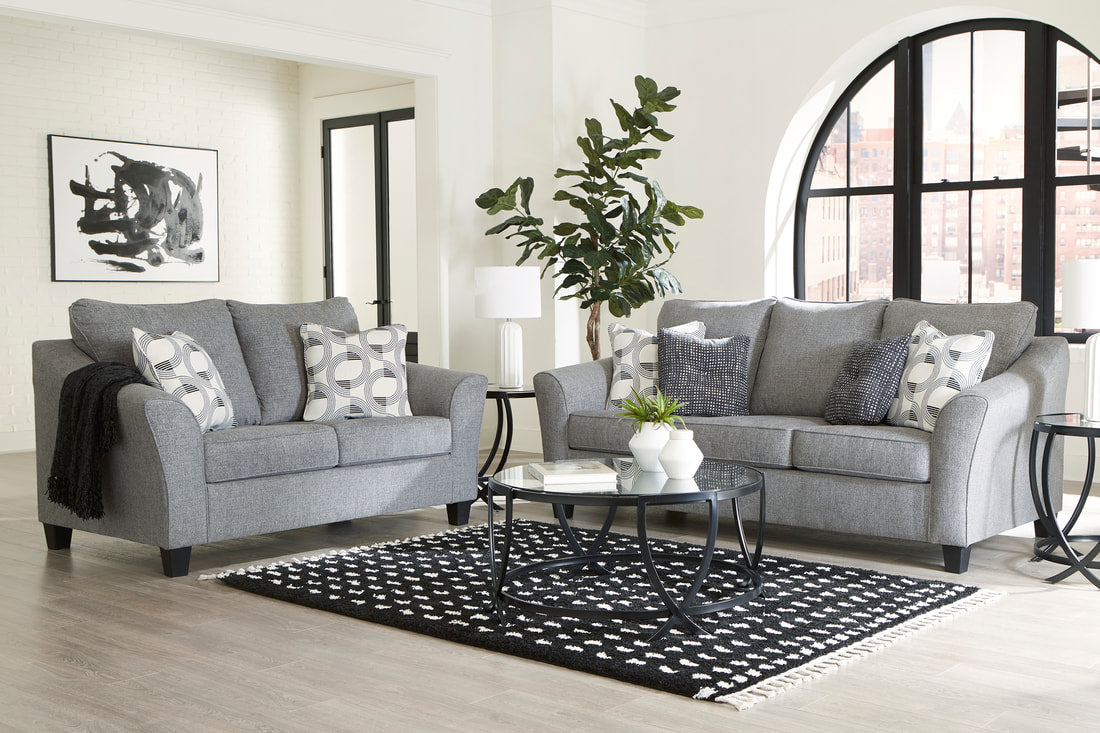 Mathonia Smoke Sofa and Loveseat 51903