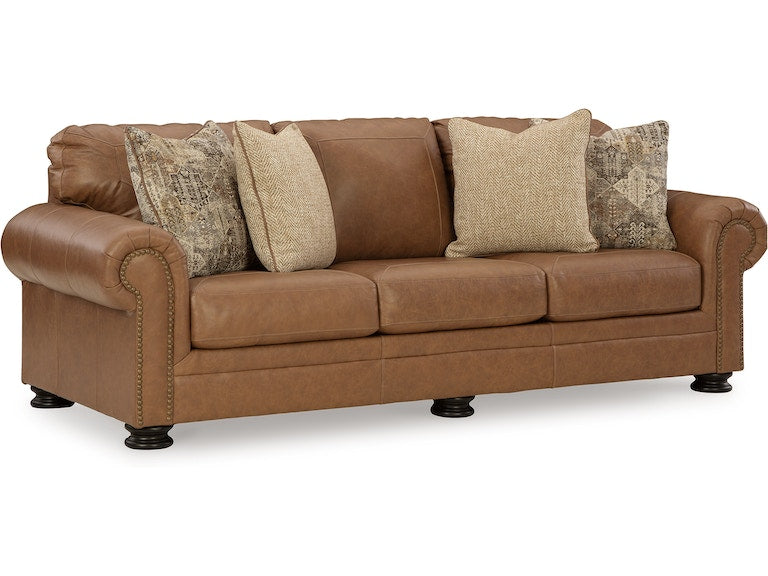 Carianna Caramel Genuine Leather Sofa And Loveseat 57604