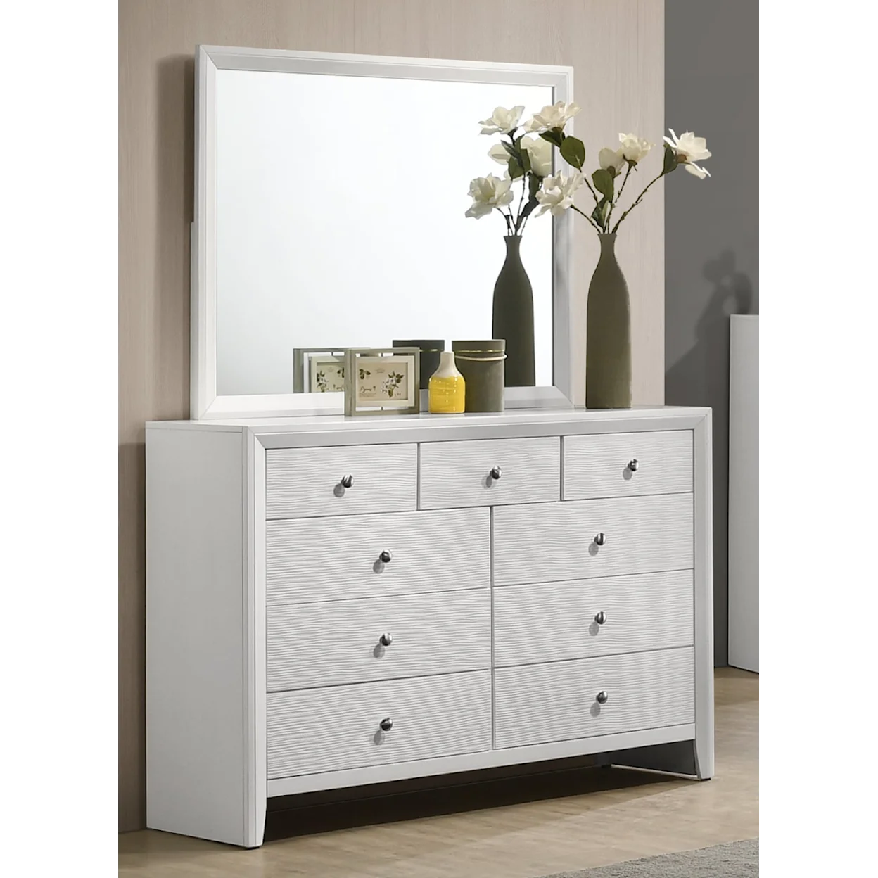 Evan White Panel Bedroom Set B4710