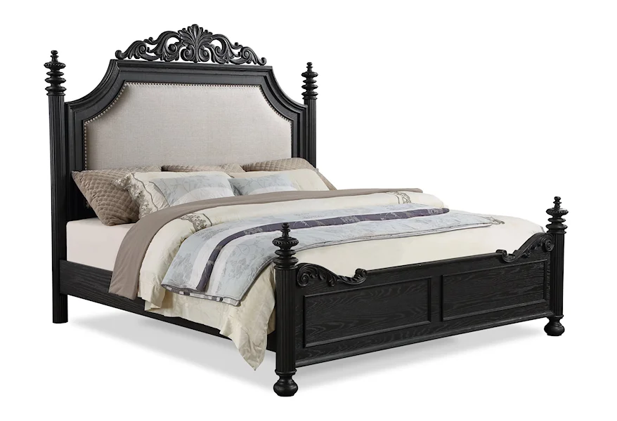 Kingsbury Black Finish Panel Bedroom Set B1130