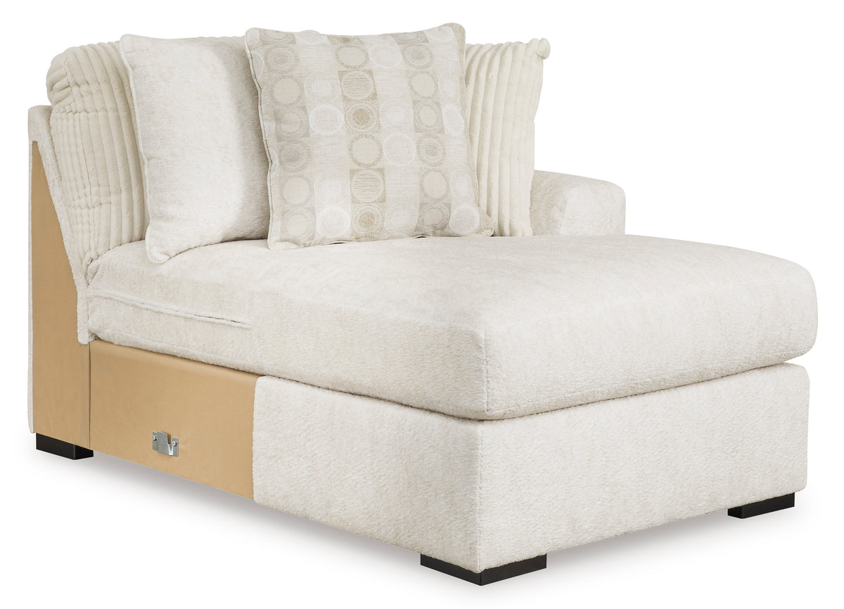 Chessington Ivory OVERSIZED 4pc RAF Chaise Sectional 61904