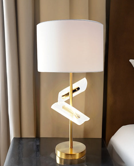 Gold/White Table Lamp, Set of 2 6248