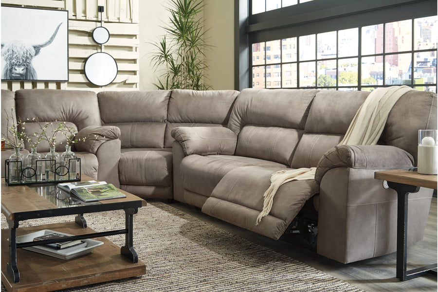 Cavalcade Slate 3pc POWER Reclining Sectional 77601