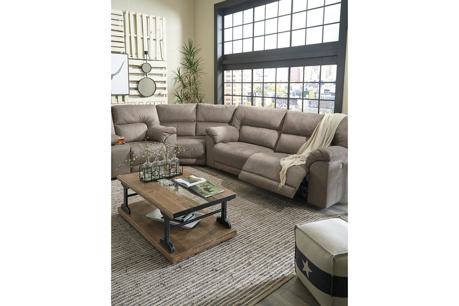 Cavalcade Slate 3pc POWER Reclining Sectional 77601