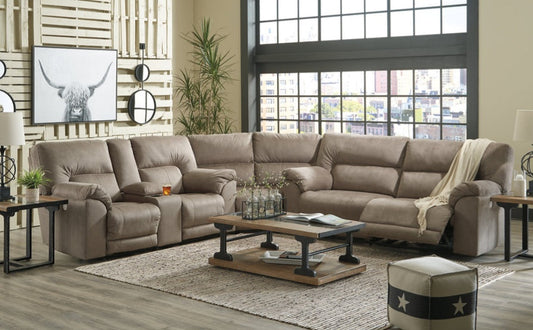 Cavalcade Slate 3pc POWER Reclining Sectional 77601