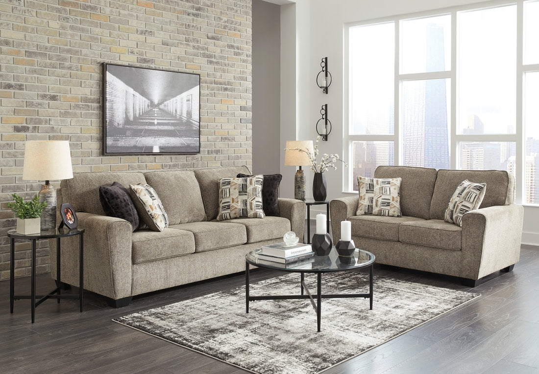 McCluer Mocha Sofa
and Loveseat 81003