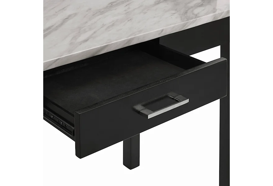 Lennon Black  Office Desk and Chair 5215