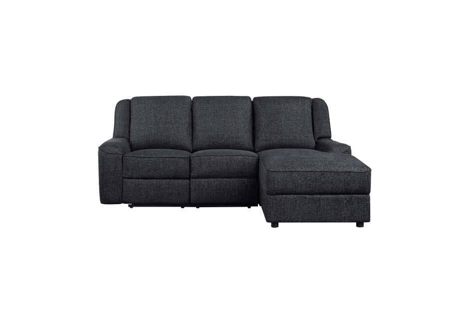 Monterey Ebony 2pc Reclining Sectional 8530