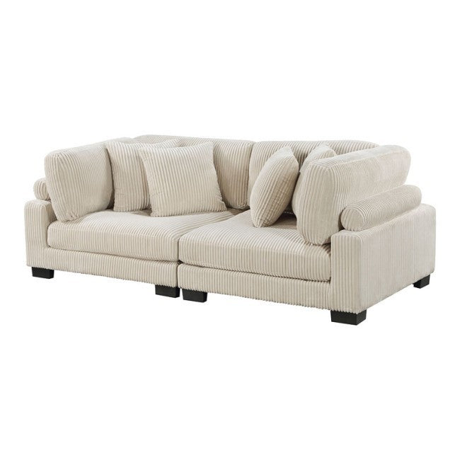 Traverse Beige Sofa and Loveseat 8555