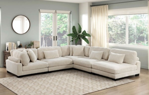 Traverse Beige 5pc Modular Sectional 8555