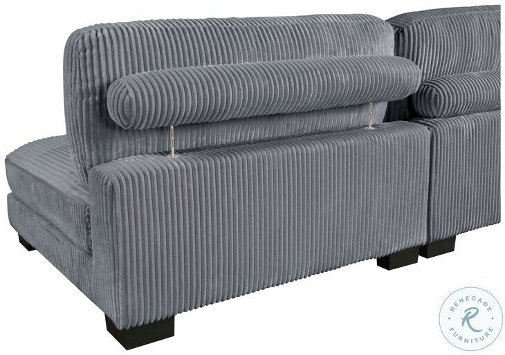 Traverse Gray 6pc Modular Sectional 8555