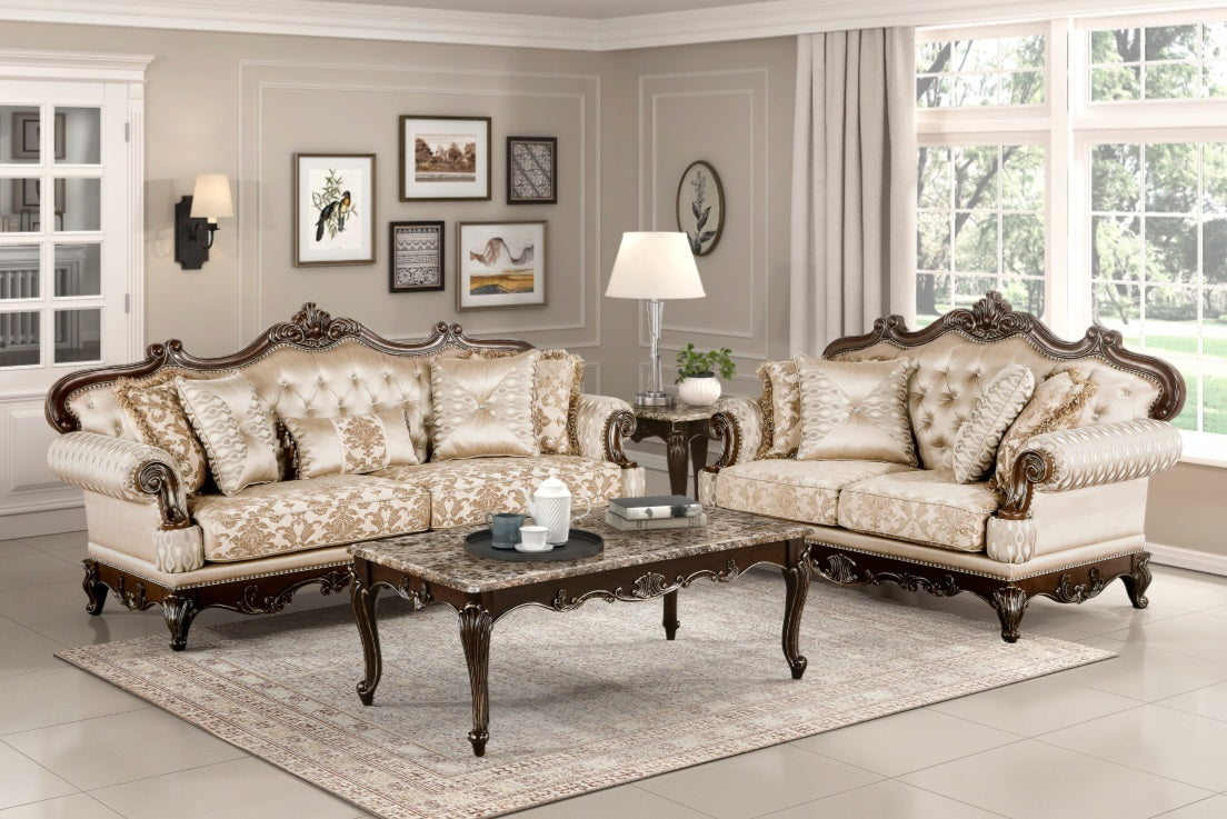 Balthazar Chenille Fabric  Sofa & Loveseat 8570