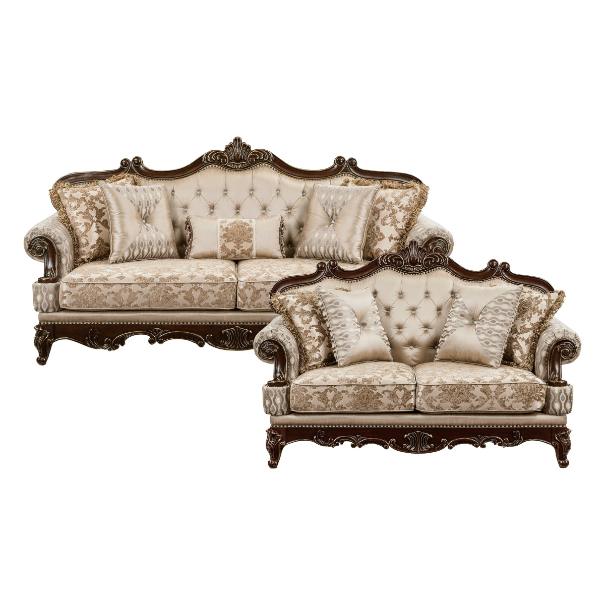 Balthazar Chenille Fabric  Sofa & Loveseat 8570