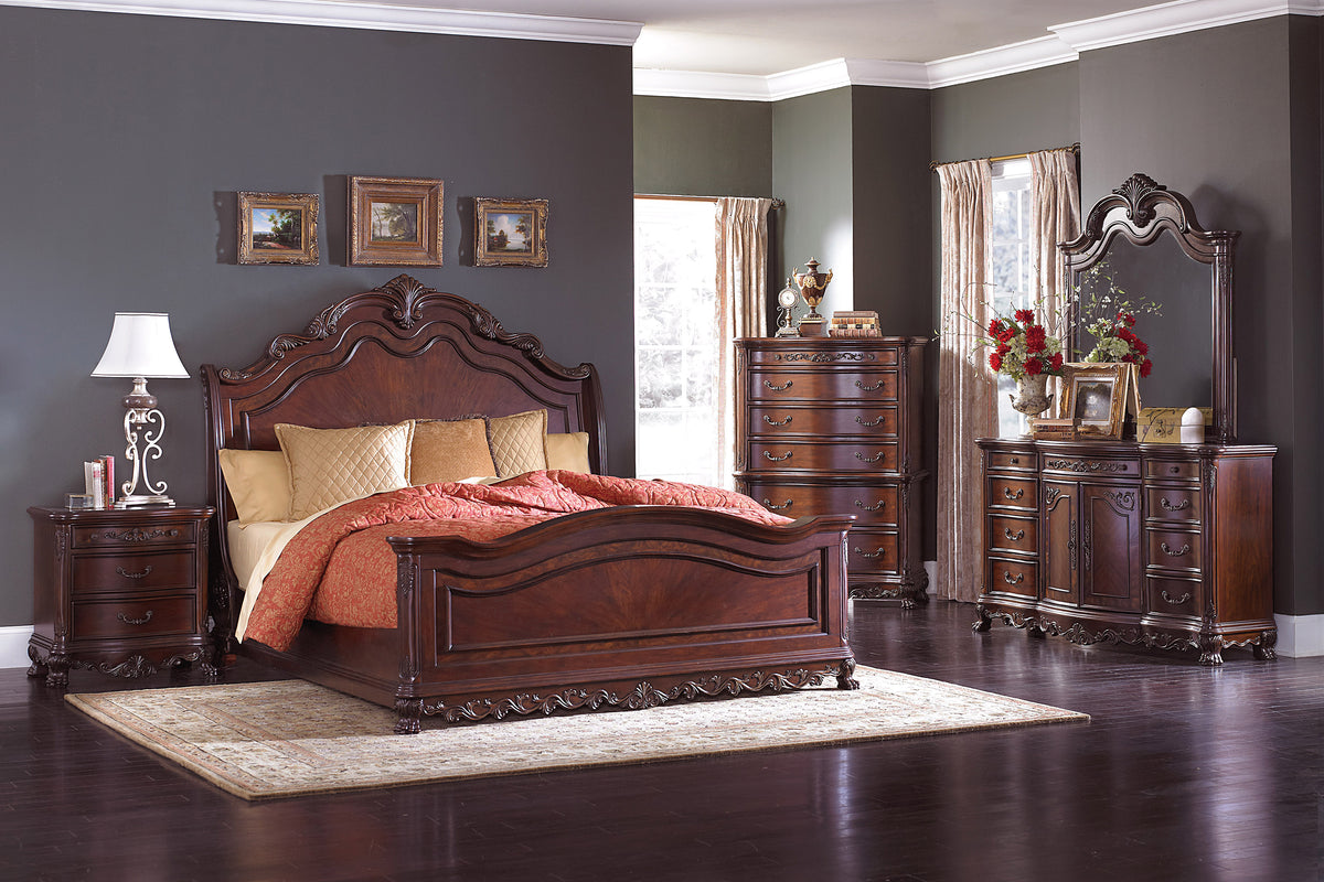 Deryn Park Cherry Sleight Bedroom Set 2243