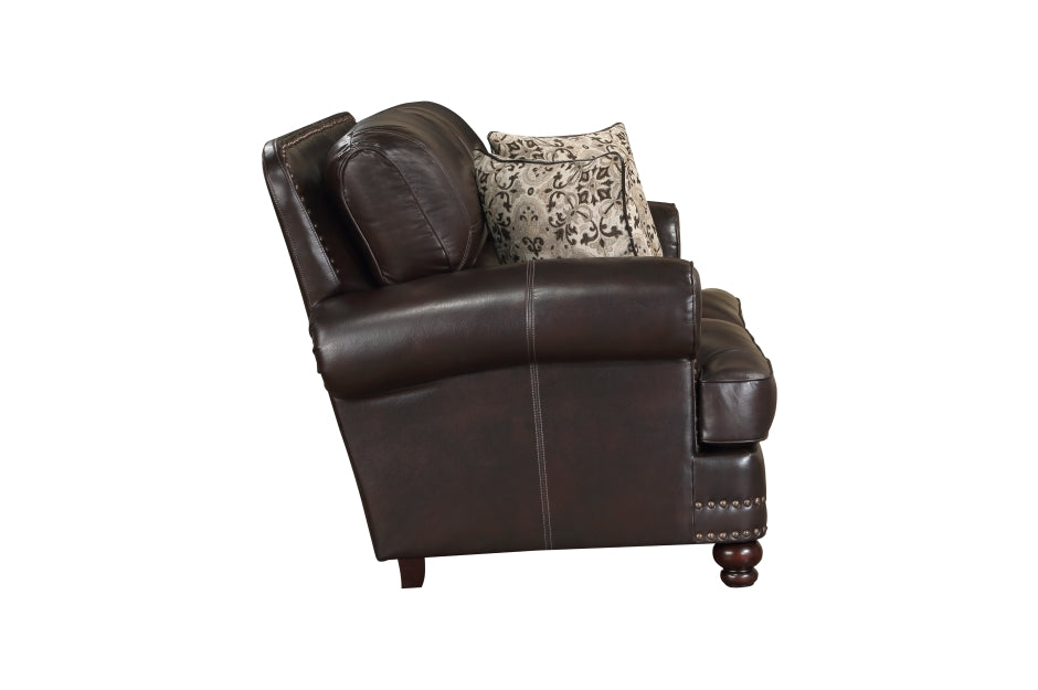 Milford Brown Sofa and Loveseat 9268