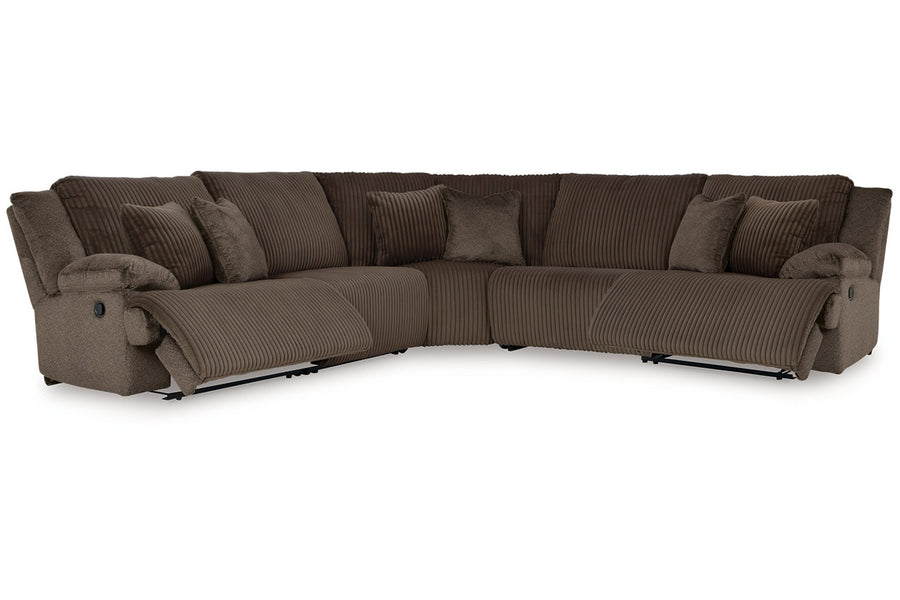 Top Tier Chocolate 5pc  Reclining Sectional
92705